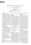 Clinical management of hyphaema