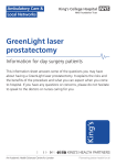 GreenLight laser prostatectomy