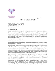 ExtenZe Clinical Study