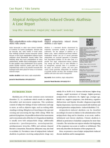 Atypical Antipsychotics Induced Chronic Akathisia: A Case Report