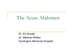 The Acute Abdomen - physicianeducation.org