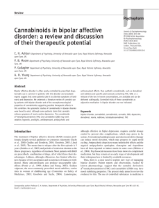 Cannabinoids in bipolar affective disorder: a review and