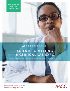 View the Conference Brochure - American Association for Clinical