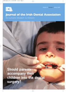 2005 51 no. 1 - spring - Irish Dental Association