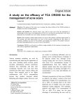 14. Original article Efficacy of TCA CROSS for acne scars