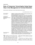 Role of Temporary Tarsorrhaphy Using Super Glue in the