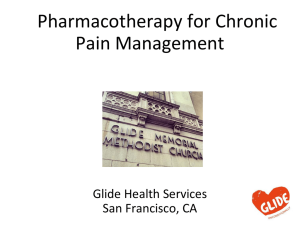 Pharmacotherapy for Chronic Pain Management