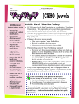 JCAHO Jewels JCAHO Overview