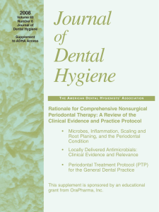 Rationale for Comprehensive Nonsurgical Periodontal Therapy