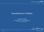 Incontinence in Children - Croydon Health Services NHS Trust