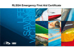 RLSSA Emergency First Aid Certificate