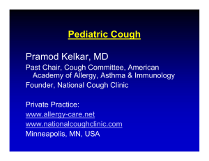Managing chronic cough-Kelkar
