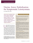 Uterine Artery Embolization for Symptomatic Leiomyomata