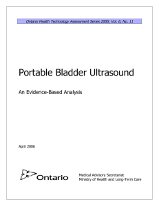Portable Bladder Ultrasound
