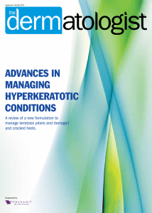 advances in managing hyperkeratotic conditions