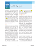 Management of Failed Cartilage Repair