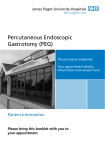 Percutaneous Endoscopic Gastrotomy (PEG)