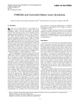 PANDAS and Comorbid Kleine–Levin Syndrome