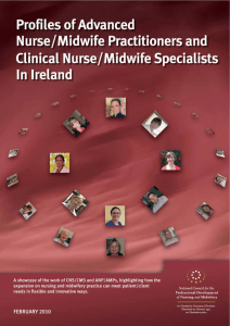 Profiles of Advanced Nurse/Midwife Practitioners and
