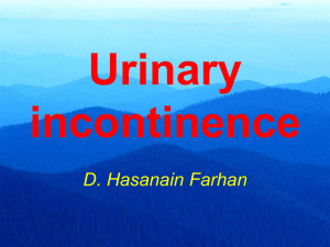 Stress incontinence