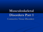 Musculoskeletal Disorders Part 1