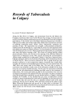 Records of Tuberculosis in Calgary