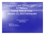 Magaly Polo - Culture and Clinical Care for Haitians During Time of