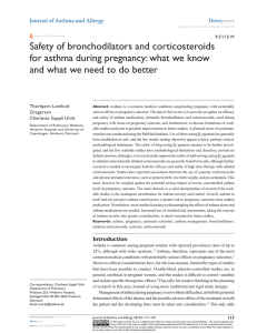 Safety of bronchodilators and corticosteroids for asthma during