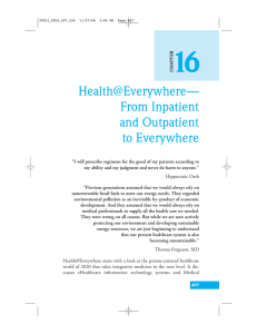 Health@Everywhere— From Inpatient and Outpatient to Everywhere