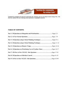 TABLE OF CONTENTS: Part 1: 20 Questions on Delegation and