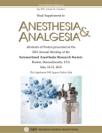 Abstracts - International Anesthesia Research Society