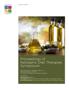Proceedings of Ketogenic Diet Therapies Symposium