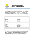 Patient Instructions for Calypso Marker Placement