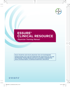 ESSURE® CLINICAL RESOURCE