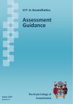 Assessment Guidance - The Royal College of Anaesthetists