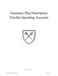 Summary Plan Description Flexible Spending Accounts