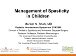 Spasticity Management – Dr. Manish Shah