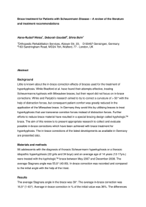 Brace treatment for Patients with Scheuermann Disease – A review