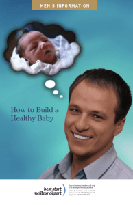 How to Build a Healthy Baby - Best Start Resource Centre