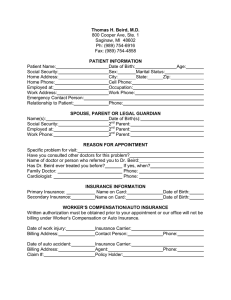 Dr. Beird`s Patient Forms