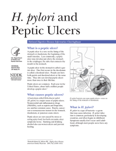 H. pylori and PepticUlcers