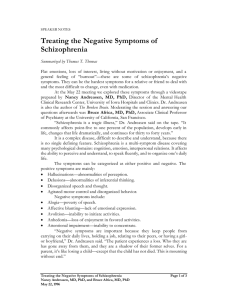 Negative Symptoms, Andreasen, 052296