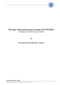 Therapy with good prospects using SANUKEHLs