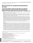 Best Practices for Intrathecal Drug Delivery for Pain