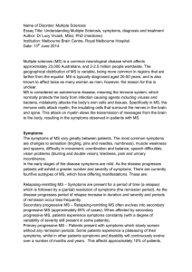 Understanding Multiple Sclerosis, symptoms