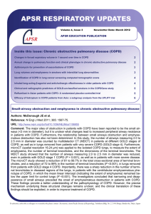 Chronic obstructive pulmonary disease (COPD)