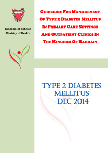 Guidline for managment of type 2 diabetes MellItus in