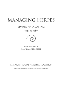 managing herpes - American Sexual Health Association