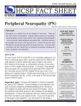 Peripheral Neuropathy (PN)