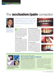 The occlusion/pain connection